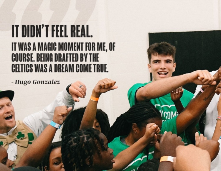 九游体育下载-绿军新秀冈萨雷斯：感觉很不真实！被绿军选中实现了我的梦想！